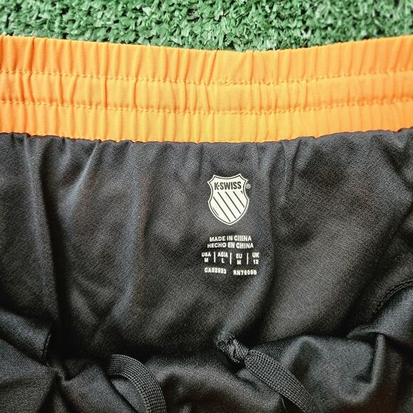 K. Swiss Shorts Women's Orange Lined Running Shorts Size M - Picture 3 of 7